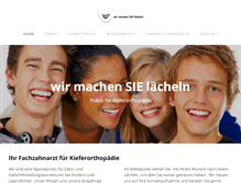 Tablet Screenshot of die-zahnspange.ch