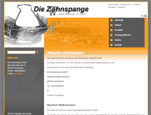 Tablet Screenshot of die-zahnspange.com